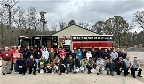 Career Tech students attend Oxford Fire Academy Expo